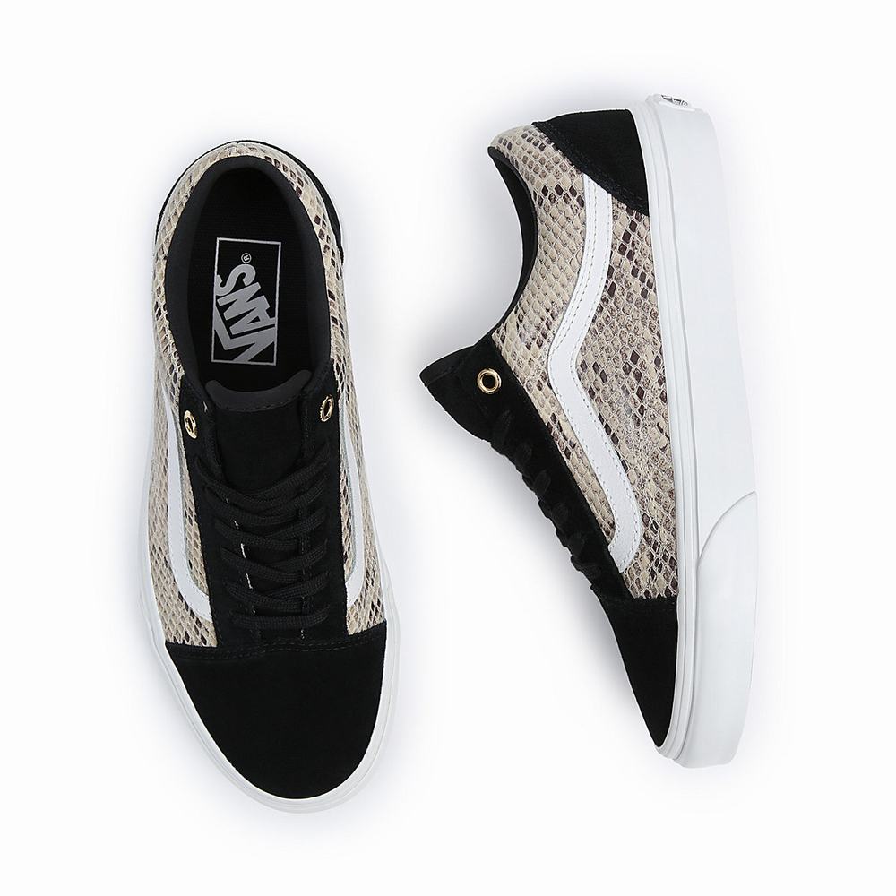 Tenis Vans Old Skool Hombre Negras/Beige | PWS705263