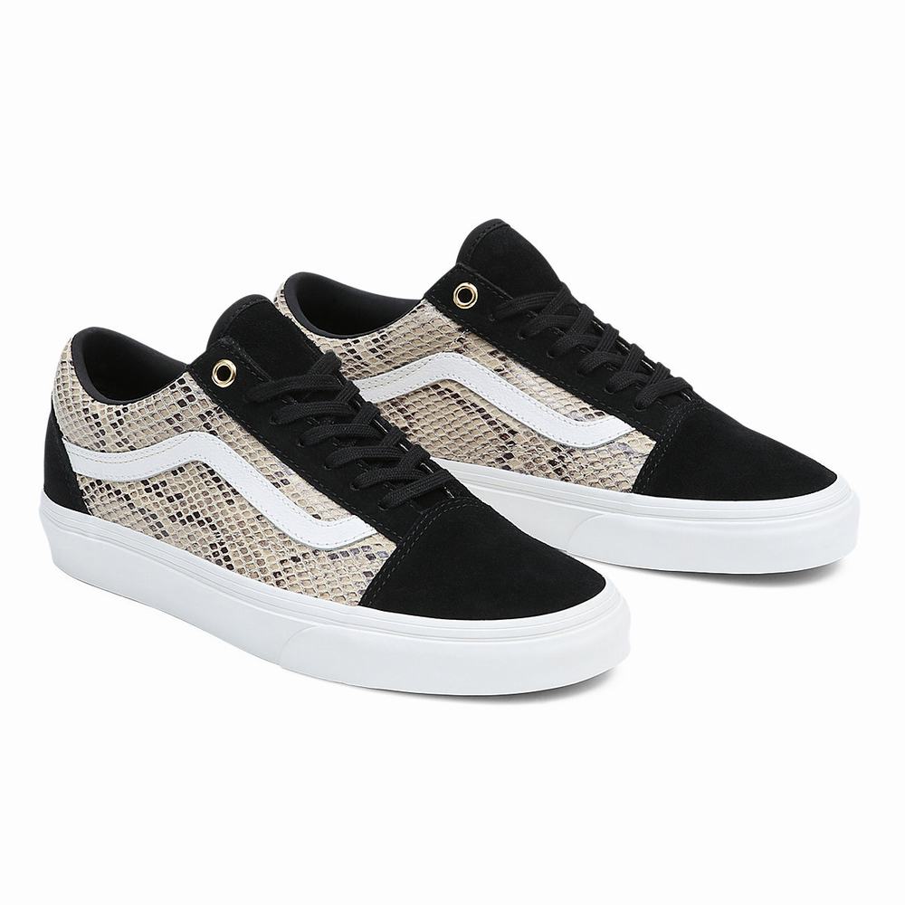 Tenis Vans Old Skool Hombre Negras/Beige | PWS705263