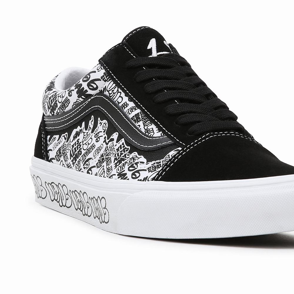 Tenis Vans Old Skool Hombre Negras/Blancas | FLI467395