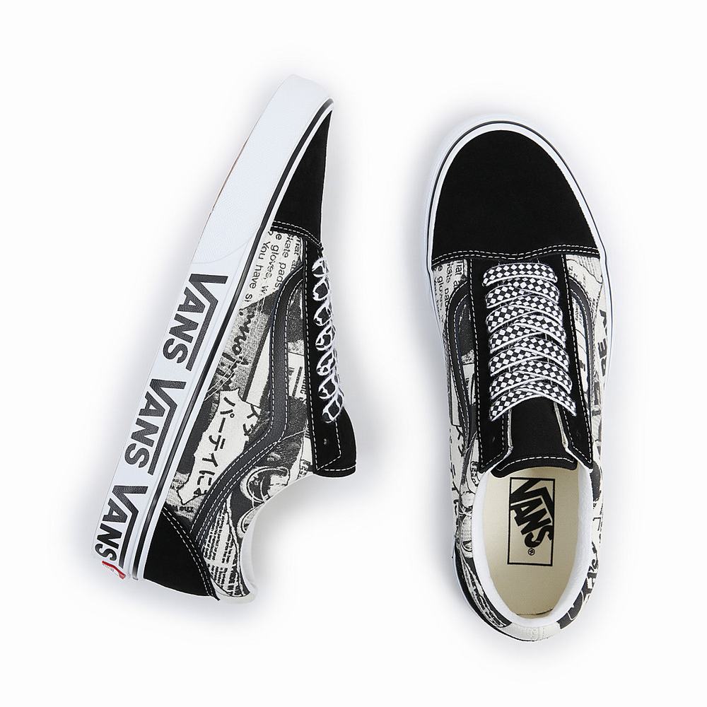 Tenis Vans Old Skool Hombre Negras/Blancas | OVE549207