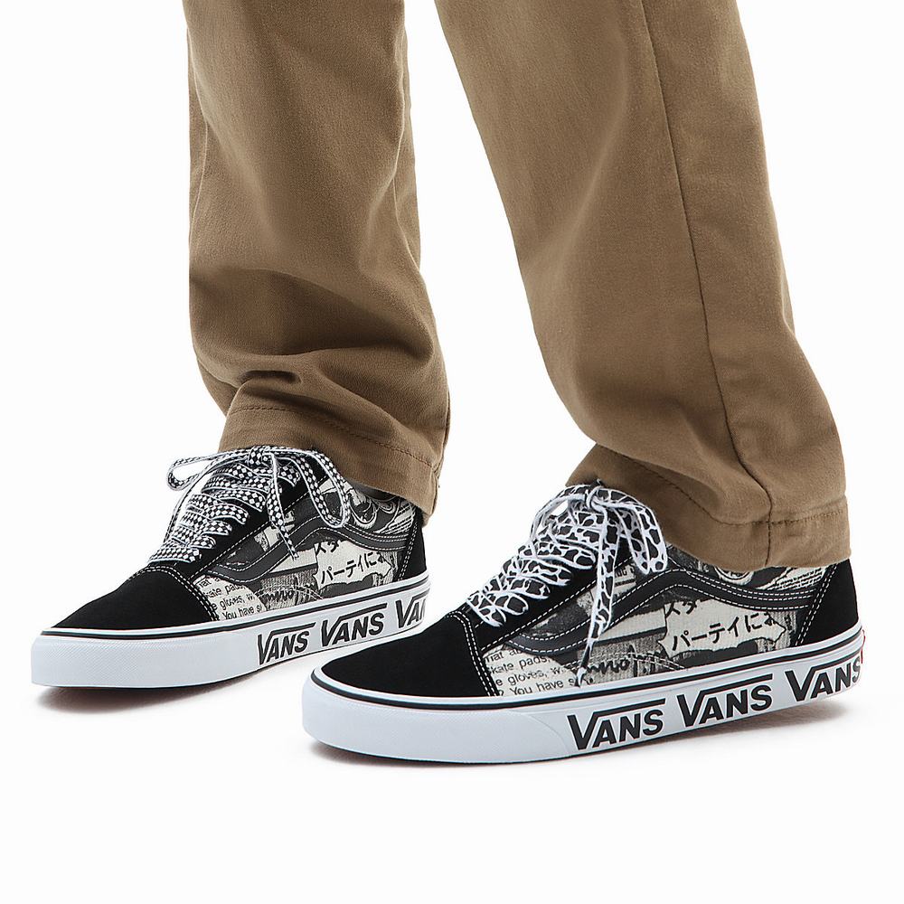 Tenis Vans Old Skool Hombre Negras/Blancas | OVE549207