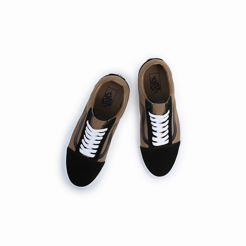 Tenis Vans Old Skool Hombre Negras/Marrones | VDW482350