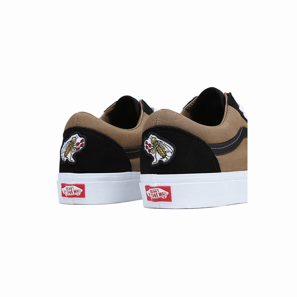 Tenis Vans Old Skool Hombre Negras/Marrones | VDW482350