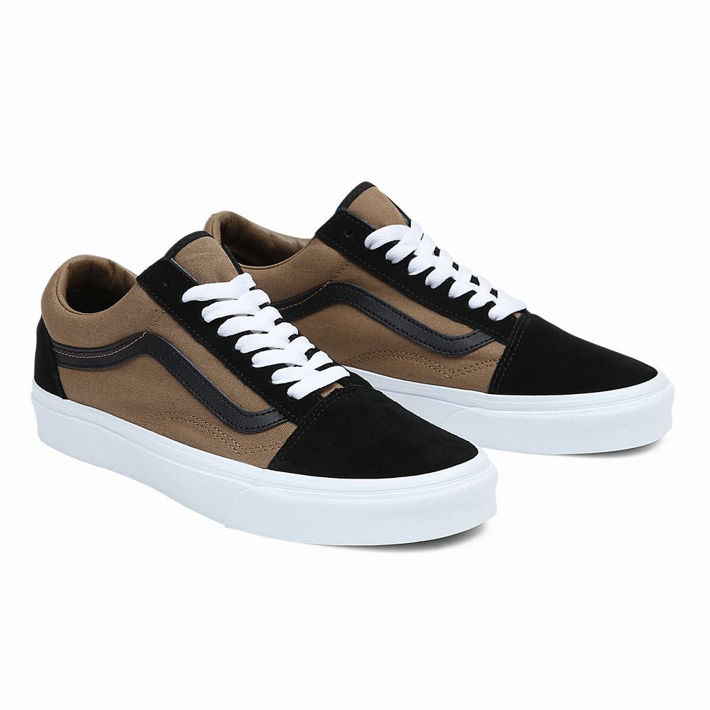 Tenis Vans Old Skool Hombre Negras/Marrones | VDW482350