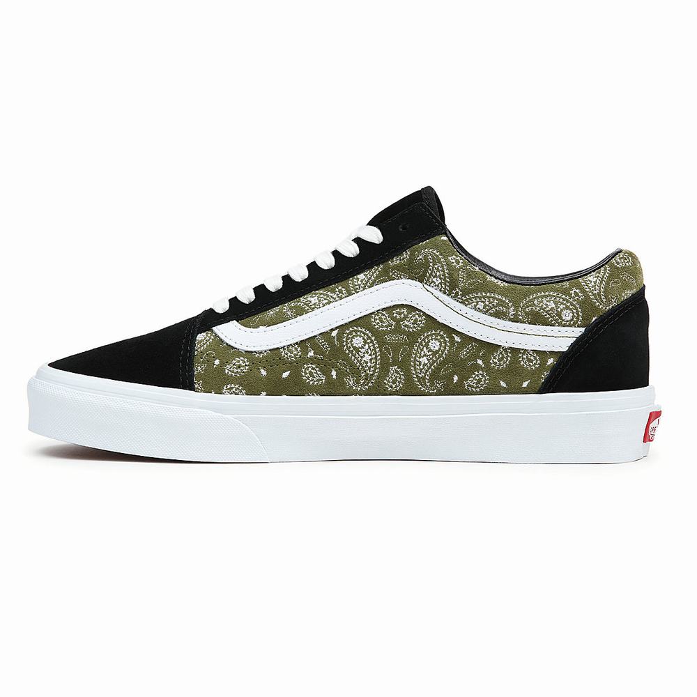 Tenis Vans Old Skool Hombre Negras/Verde | XSA081536