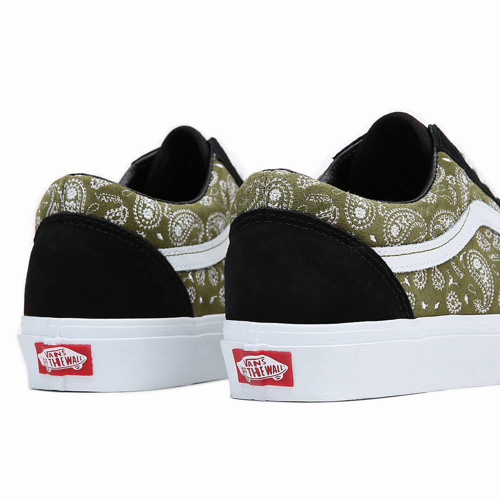 Tenis Vans Old Skool Hombre Negras/Verde | XSA081536