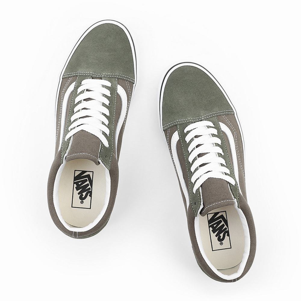 Tenis Vans Old Skool Hombre Verde | CNM614892