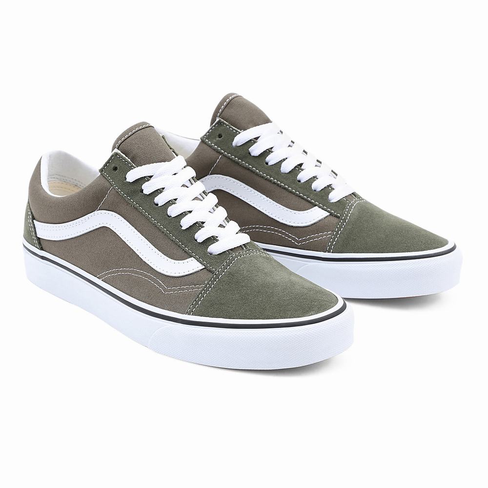 Tenis Vans Old Skool Hombre Verde | CNM614892