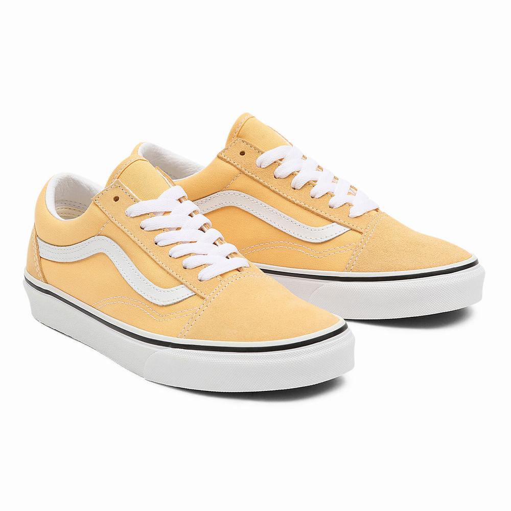 Tenis Vans Old Skool Mujer Amarillo | UBE402196