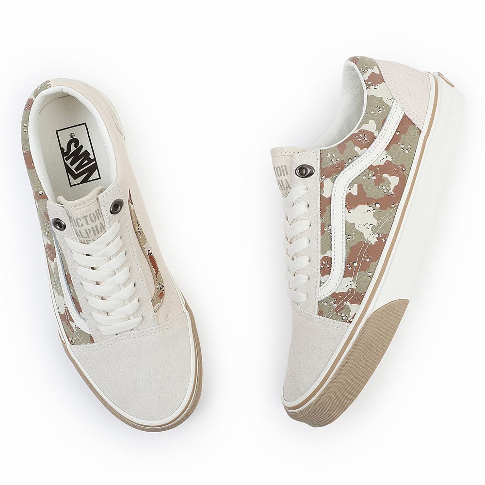 Tenis Vans Old Skool Mujer Beige | ZEJ952346