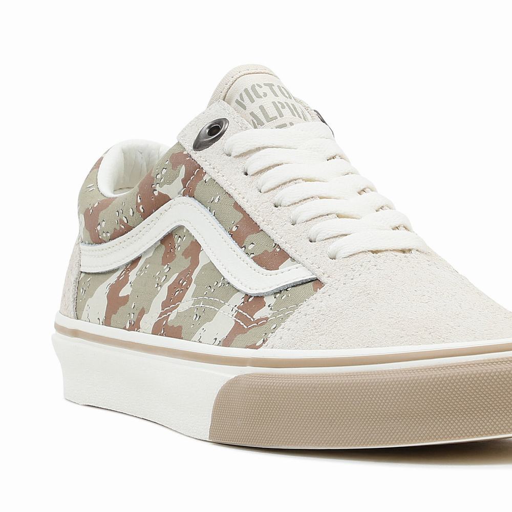 Tenis Vans Old Skool Mujer Beige | ZEJ952346