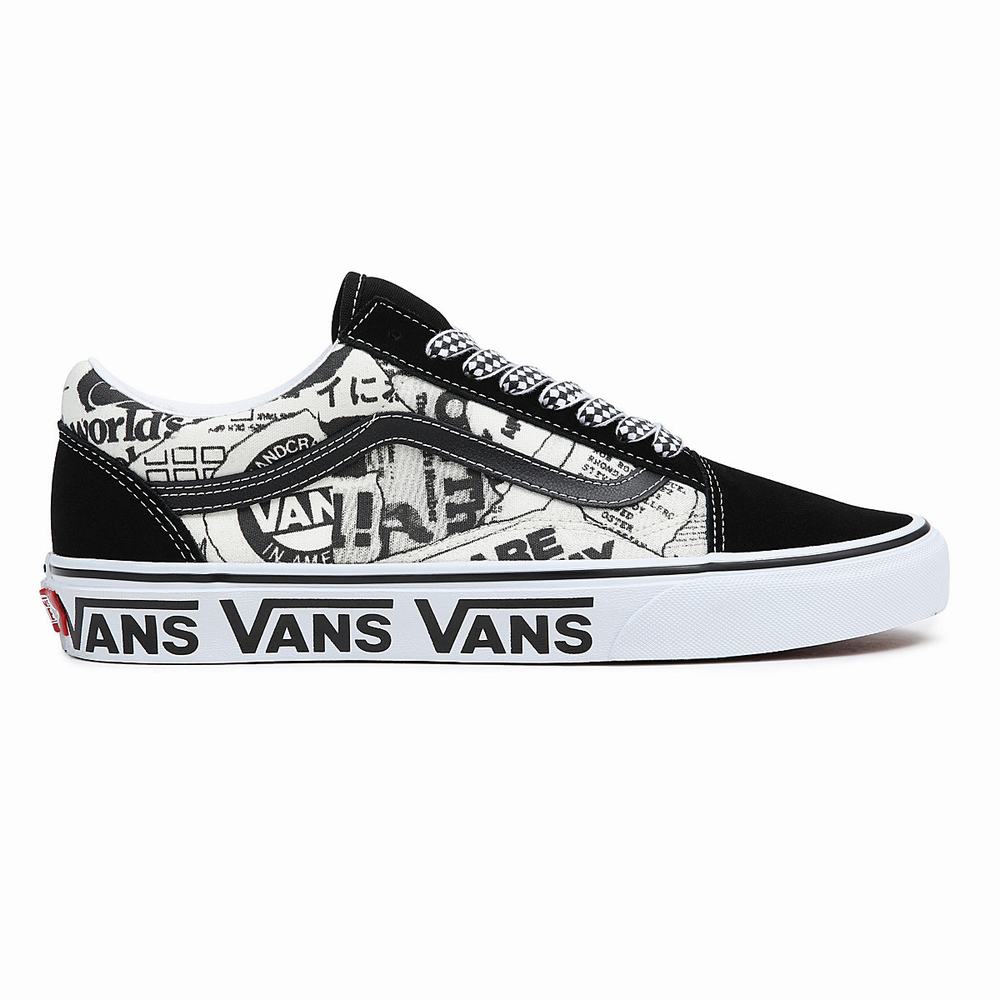 Tenis Vans Old Skool Mujer Negras/Blancas | GIS517298