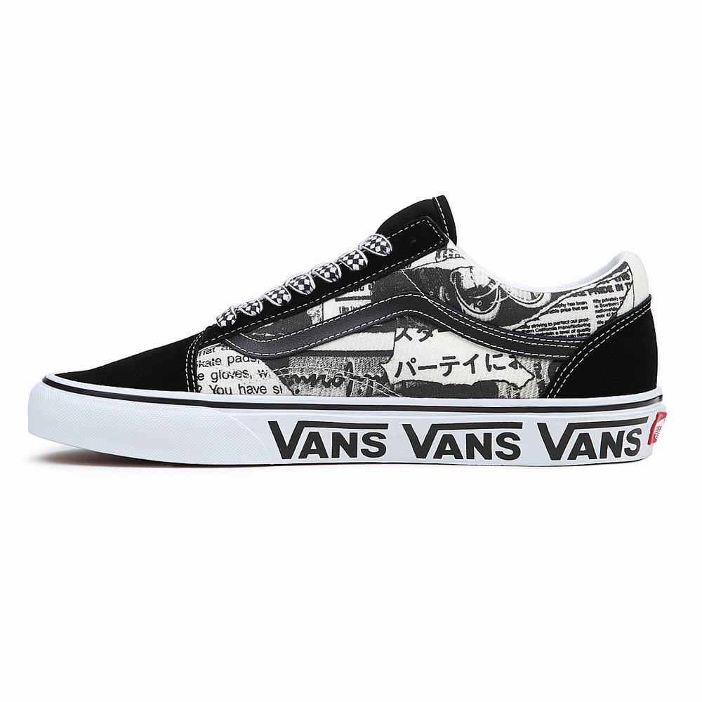 Tenis Vans Old Skool Mujer Negras/Blancas | GIS517298