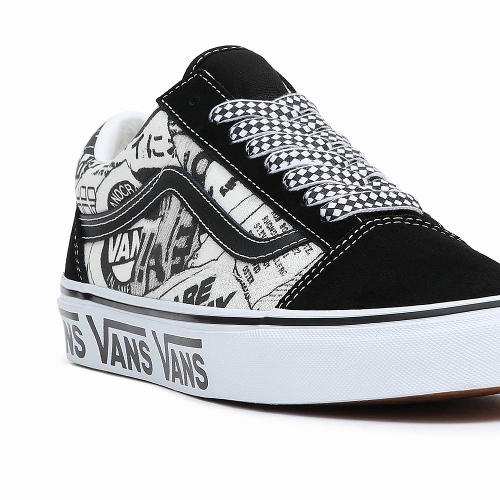 Tenis Vans Old Skool Mujer Negras/Blancas | GIS517298