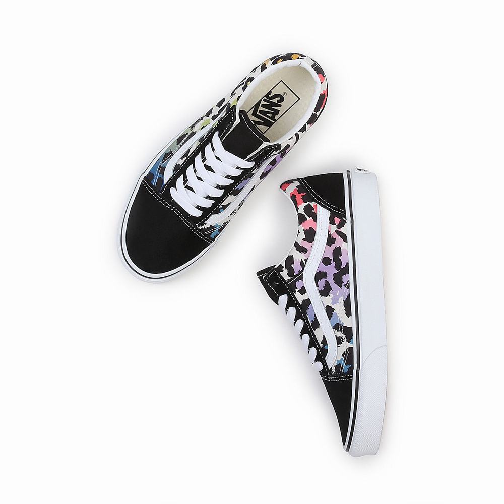 Tenis Vans Old Skool Mujer Negras/Multicolor | EZM758093