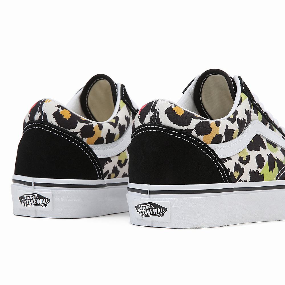 Tenis Vans Old Skool Mujer Negras/Multicolor | EZM758093