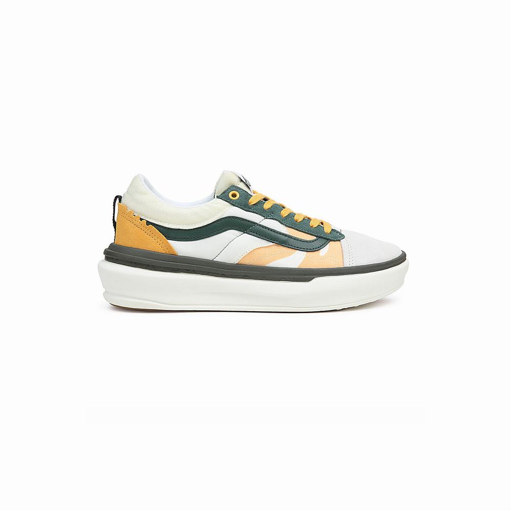 Tenis Vans Old Skool Overt Plus CC Hombre Verde/Blancas | IJE945807