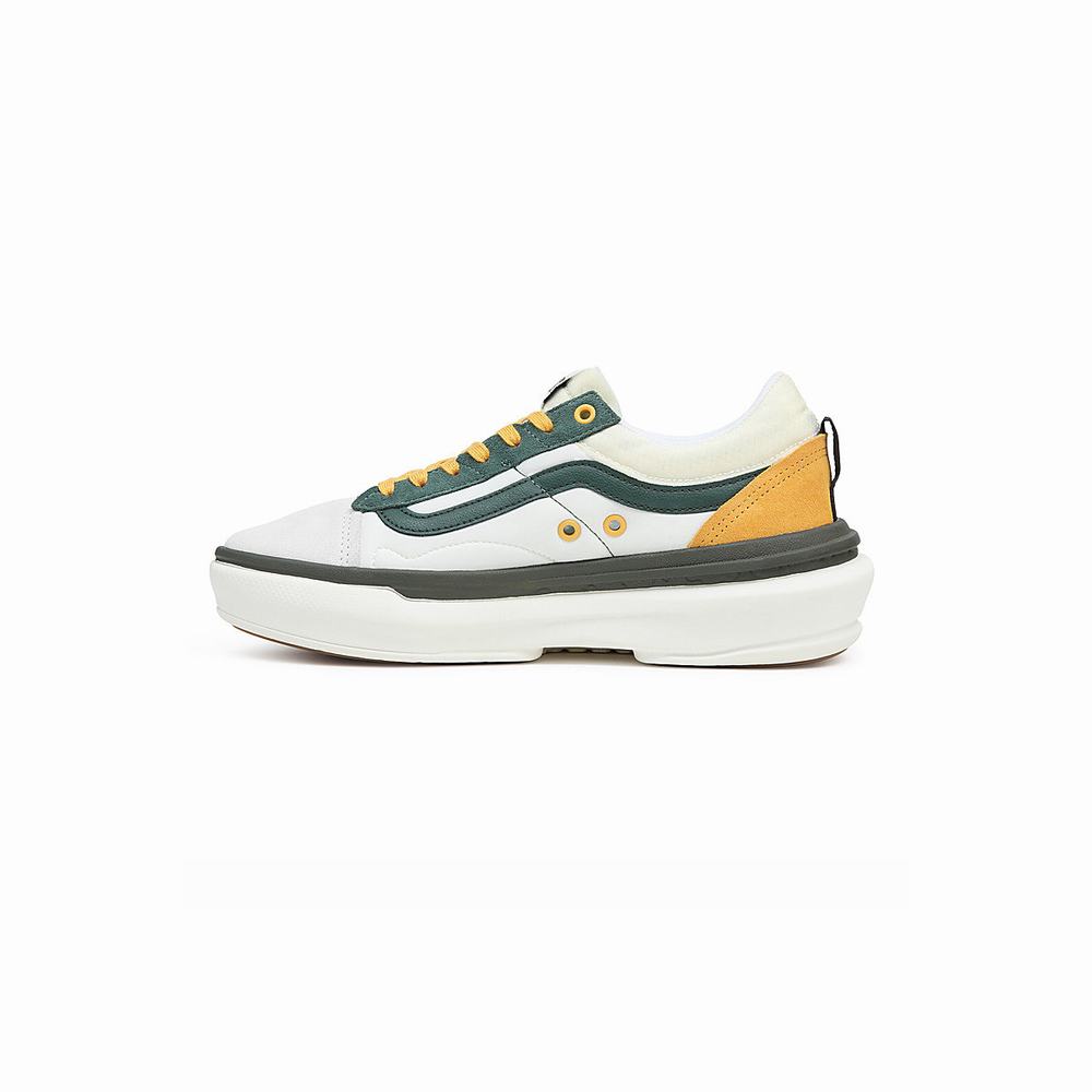 Tenis Vans Old Skool Overt Plus CC Hombre Verde/Blancas | IJE945807