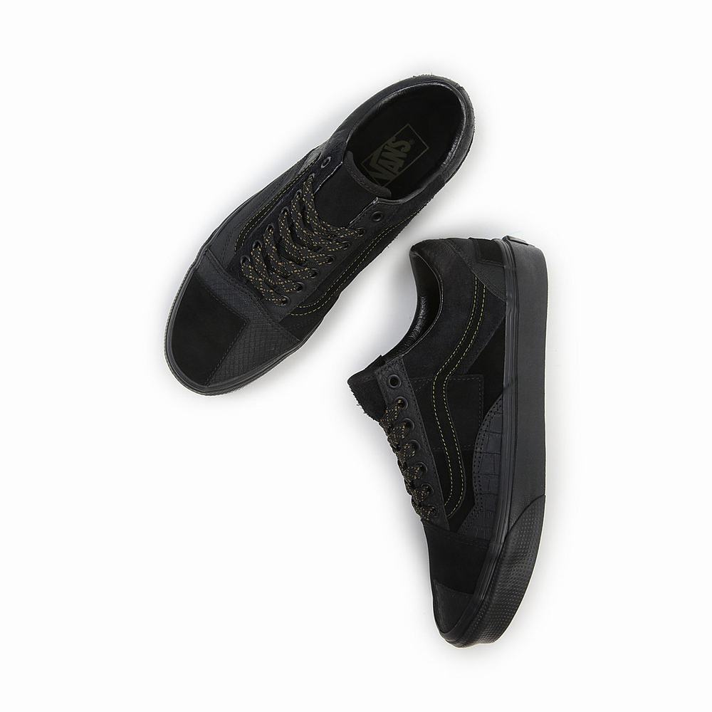 Tenis Vans Old Skool Patchwork Hombre Negras | OWZ139724