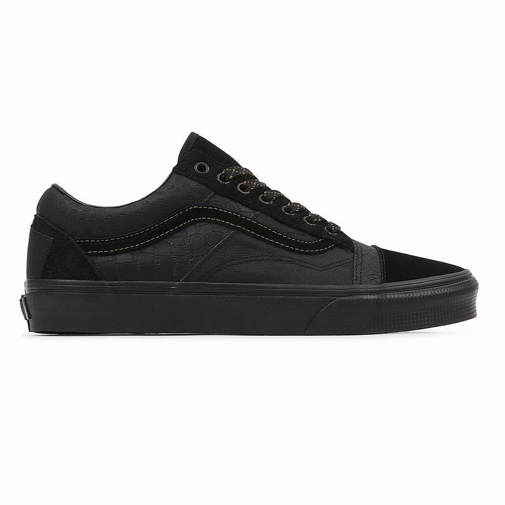 Tenis Vans Old Skool Patchwork Hombre Negras | OWZ139724