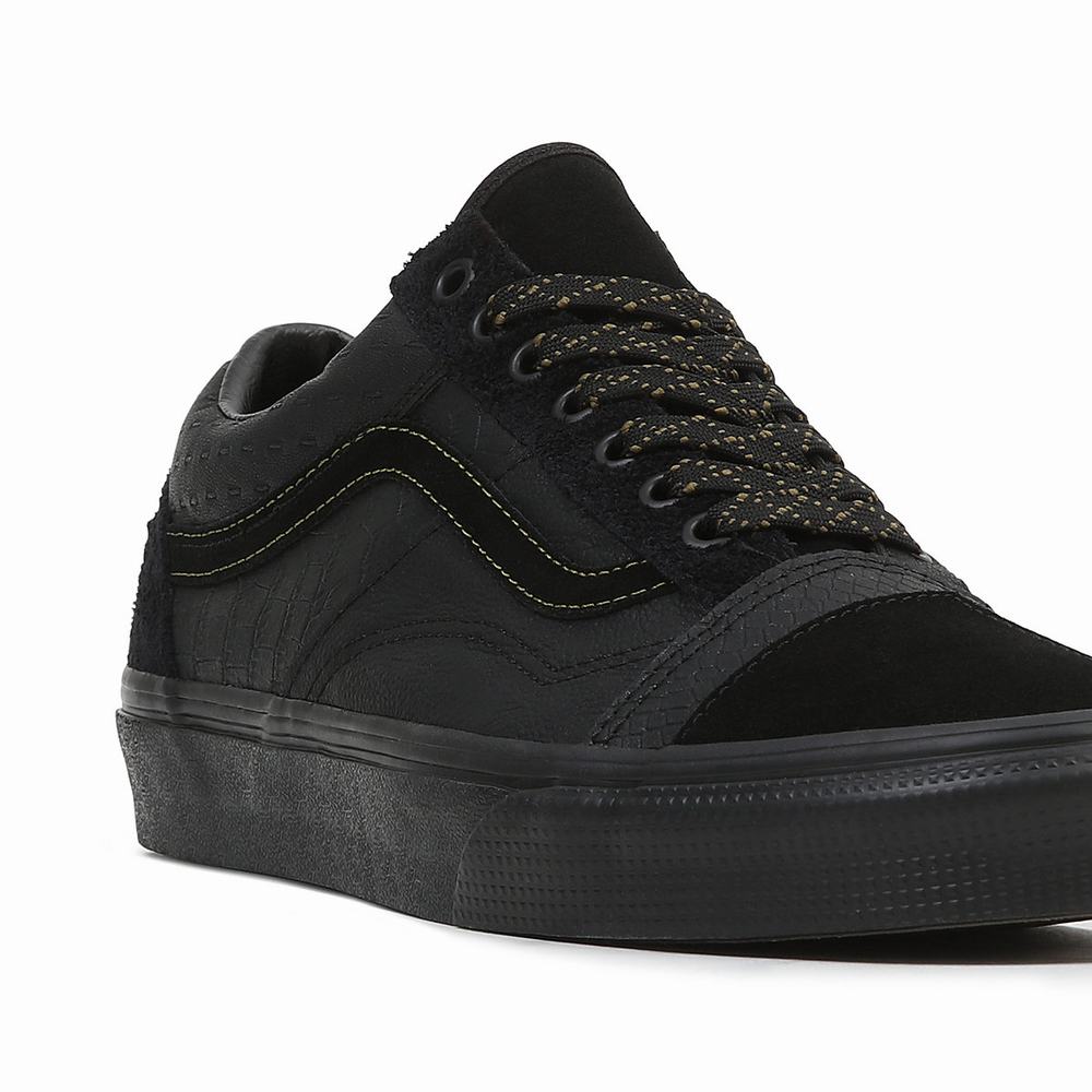 Tenis Vans Old Skool Patchwork Hombre Negras | OWZ139724