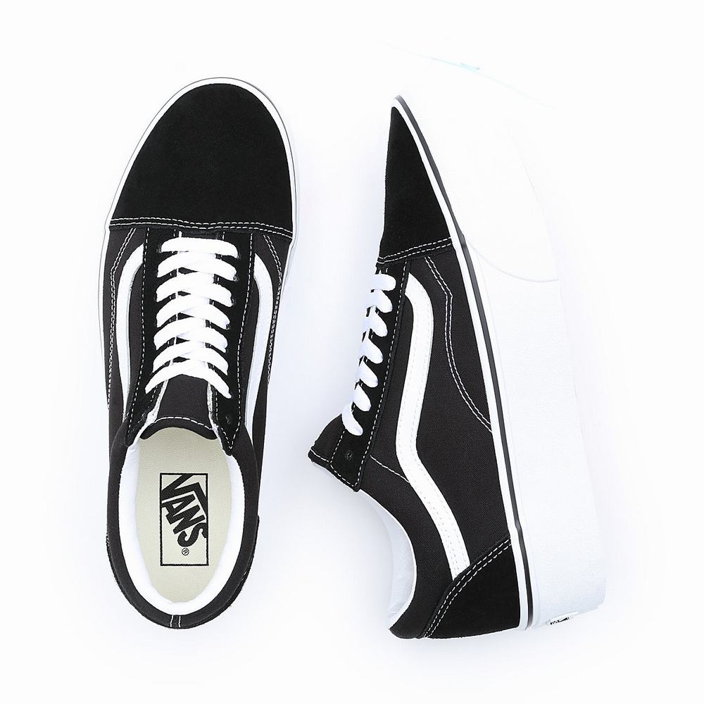 Tenis Vans Old Skool Stackform Hombre Negras | HOM872691