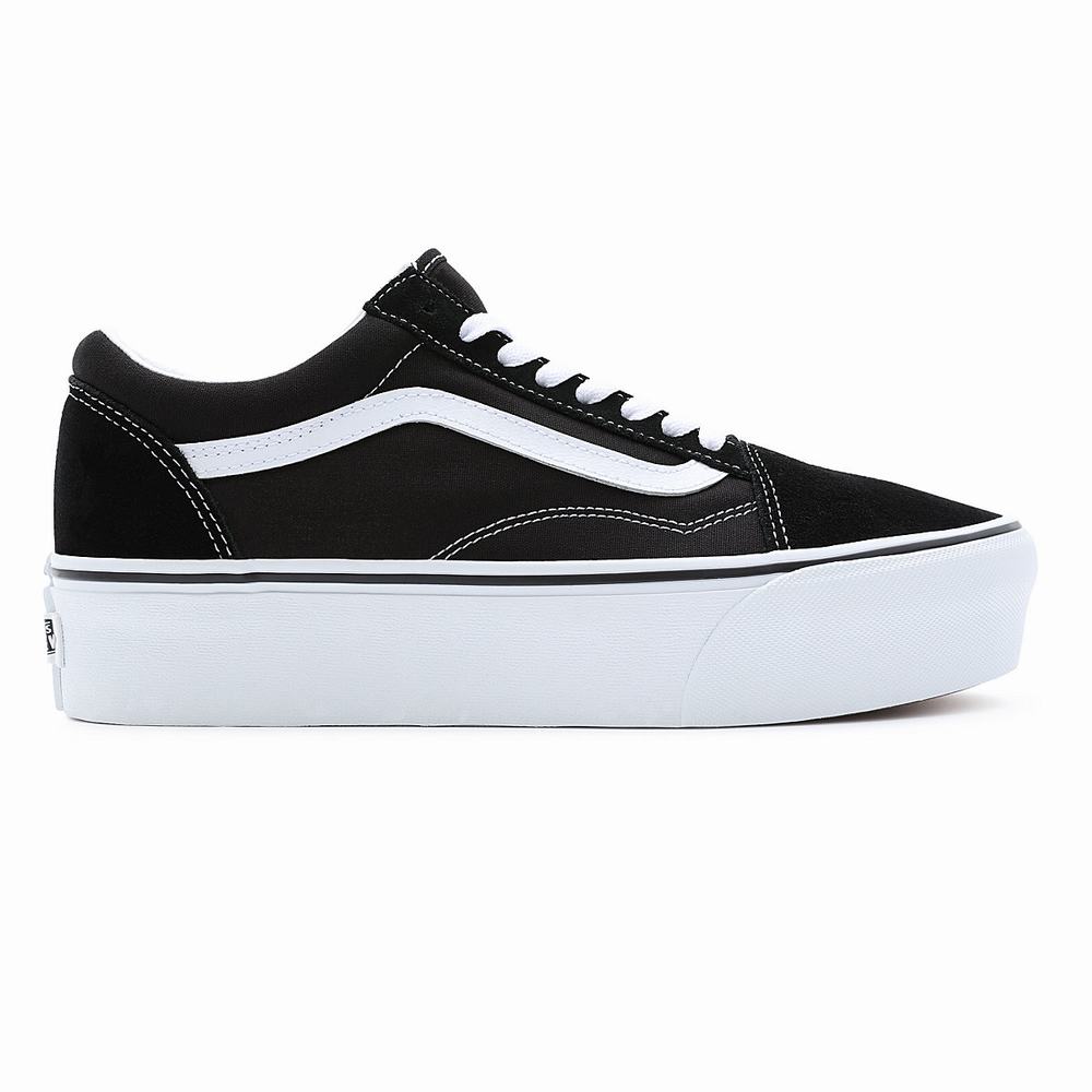 Tenis Vans Old Skool Stackform Hombre Negras | HOM872691