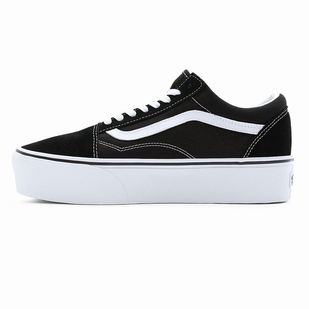 Tenis Vans Old Skool Stackform Hombre Negras | HOM872691