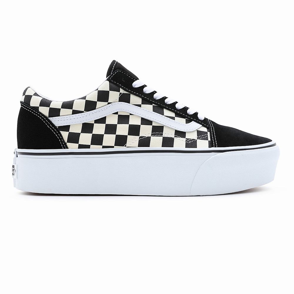 Tenis Vans Old Skool Stackform Hombre Negras/Blancas | MPR182479