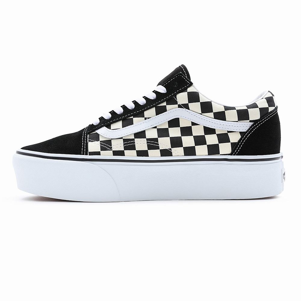 Tenis Vans Old Skool Stackform Hombre Negras/Blancas | MPR182479