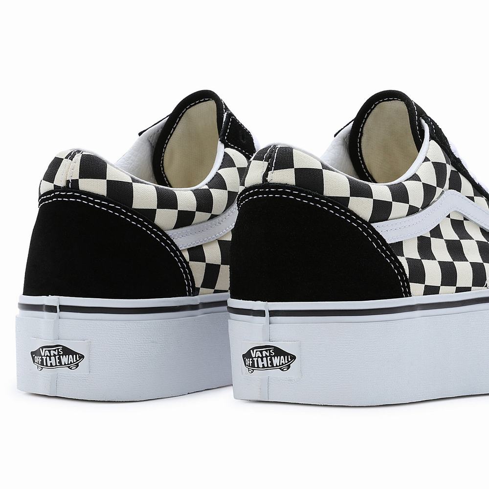 Tenis Vans Old Skool Stackform Hombre Negras/Blancas | MPR182479