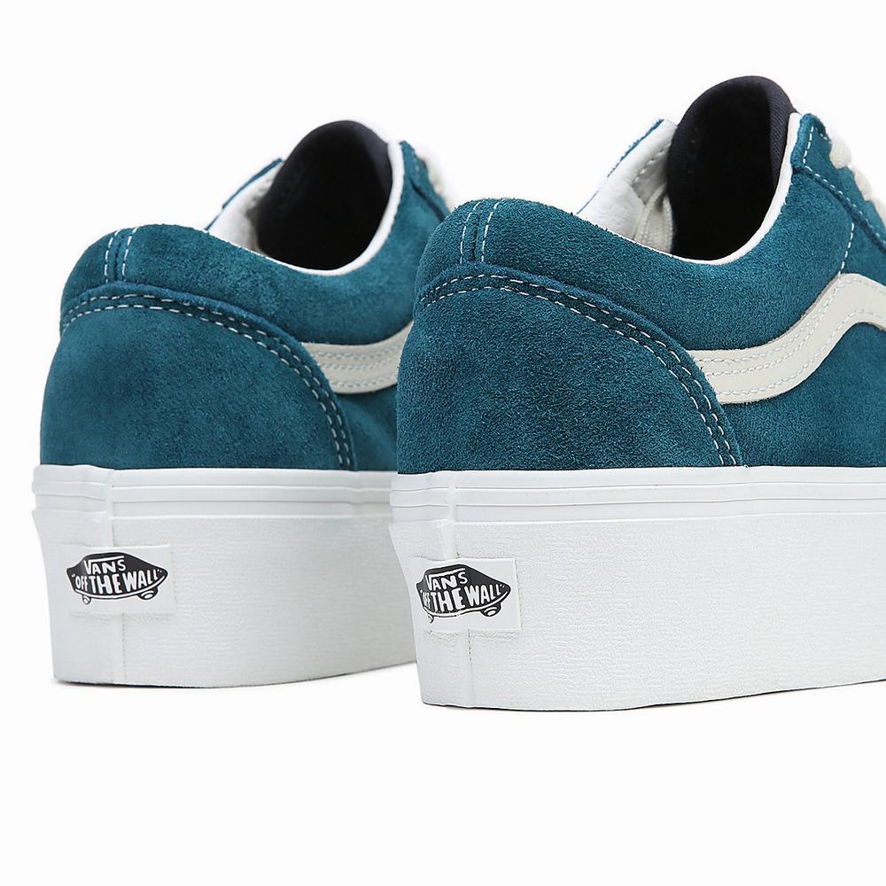 Tenis Vans Old Skool Stackform Mujer Azules | JRE924068