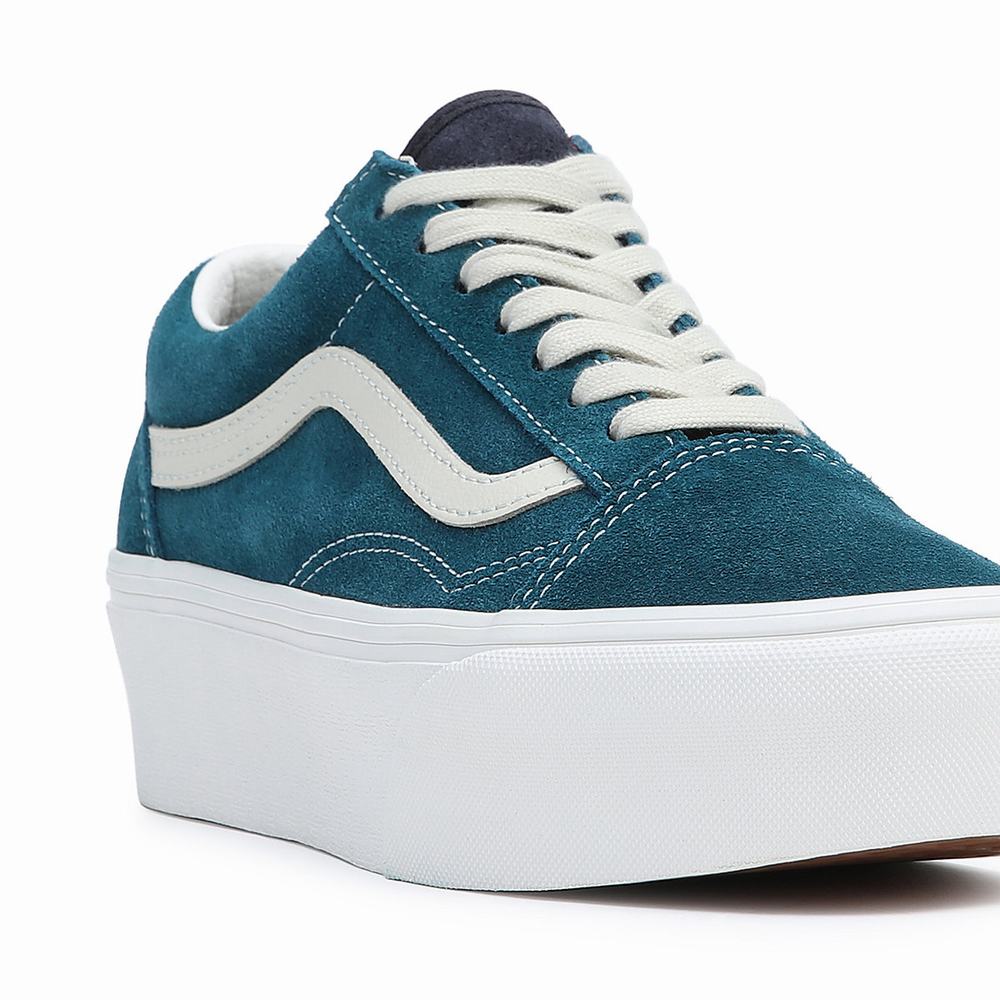 Tenis Vans Old Skool Stackform Mujer Azules | JRE924068