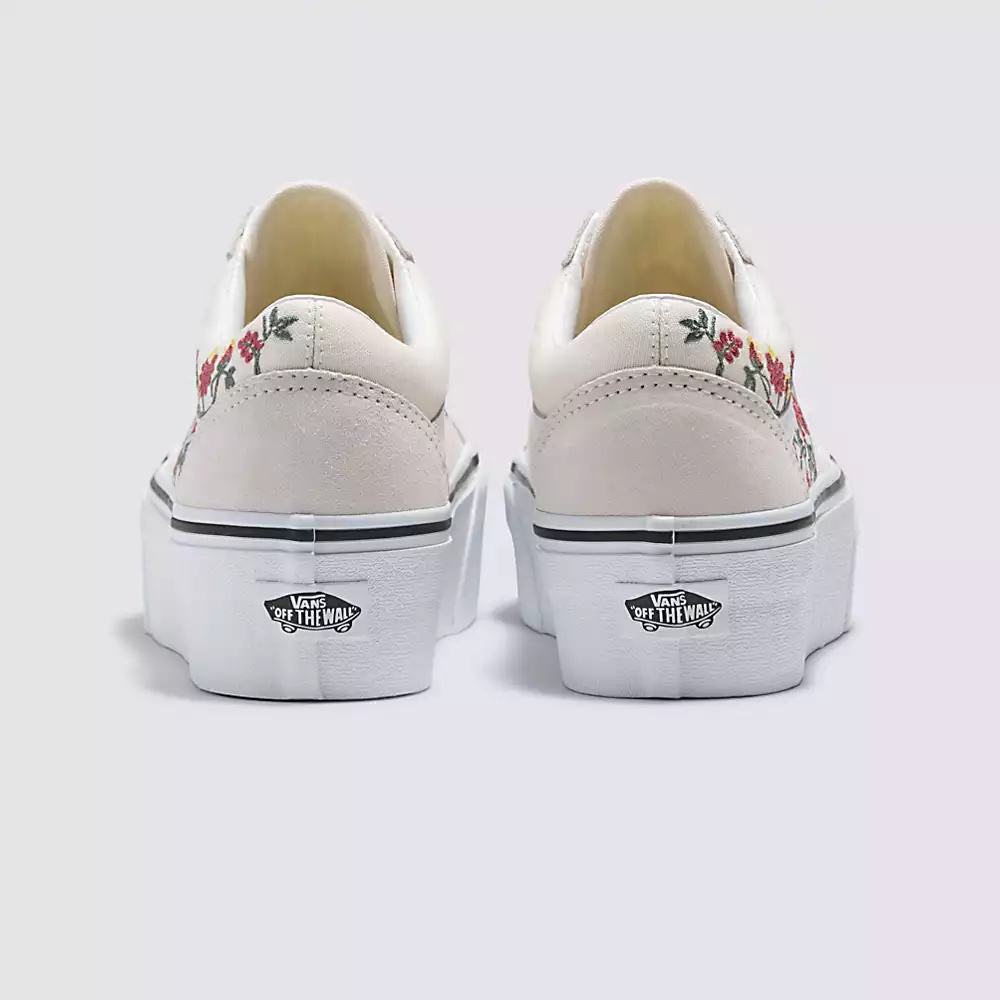 Tenis Vans Old Skool Stackform Mujer Beige | MDJ021489