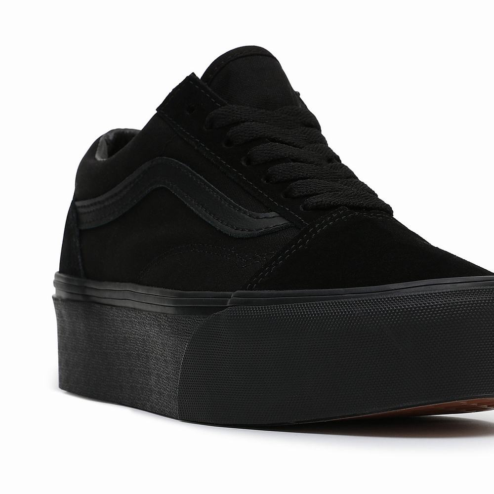 Tenis Vans Old Skool Stackform Mujer Negras | CSV590283