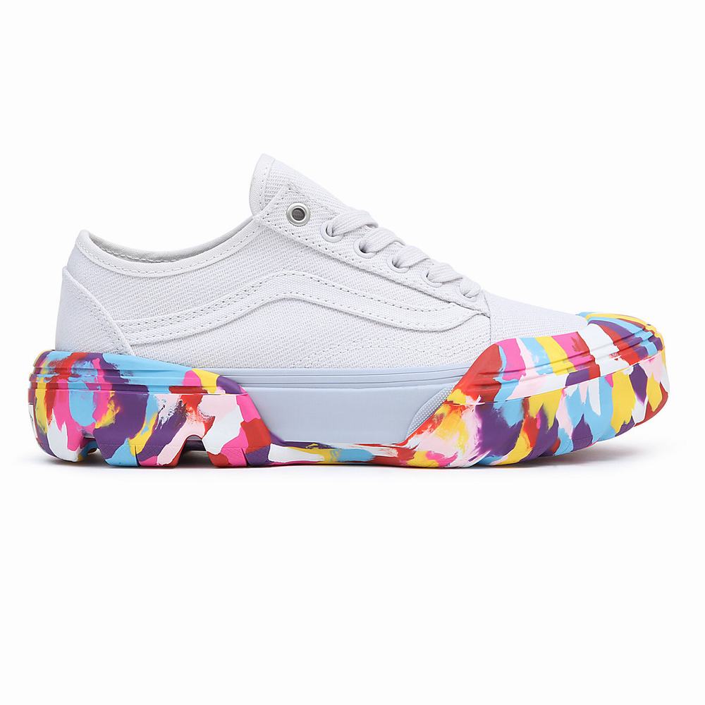 Tenis Vans Old Skool Tapered Modular Mujer Multicolor/Blancas | RWT421670