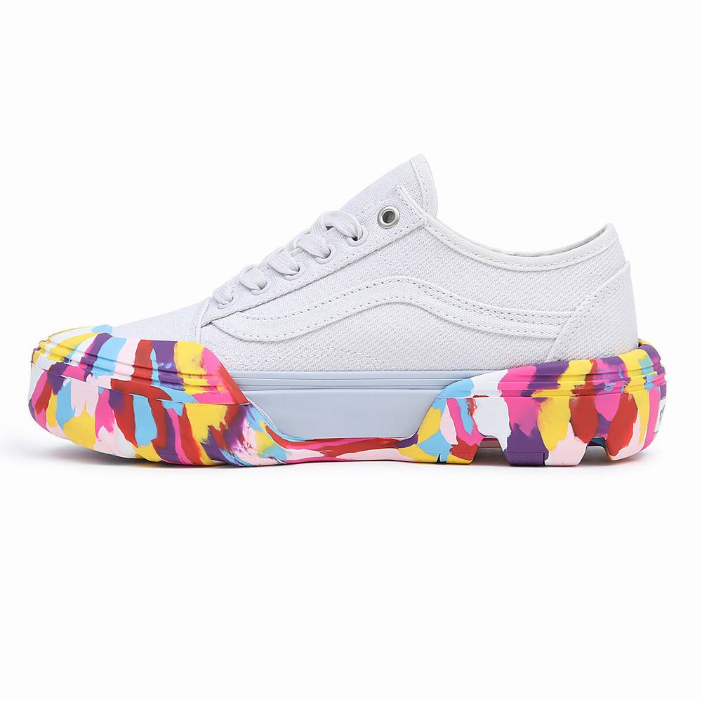 Tenis Vans Old Skool Tapered Modular Mujer Multicolor/Blancas | RWT421670