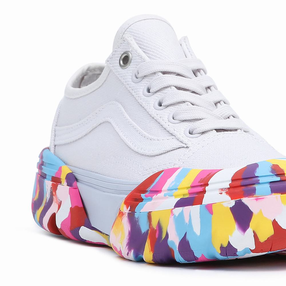 Tenis Vans Old Skool Tapered Modular Mujer Multicolor/Blancas | RWT421670