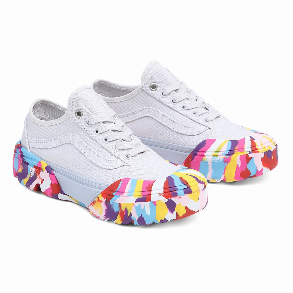 Tenis Vans Old Skool Tapered Modular Mujer Multicolor/Blancas | RWT421670