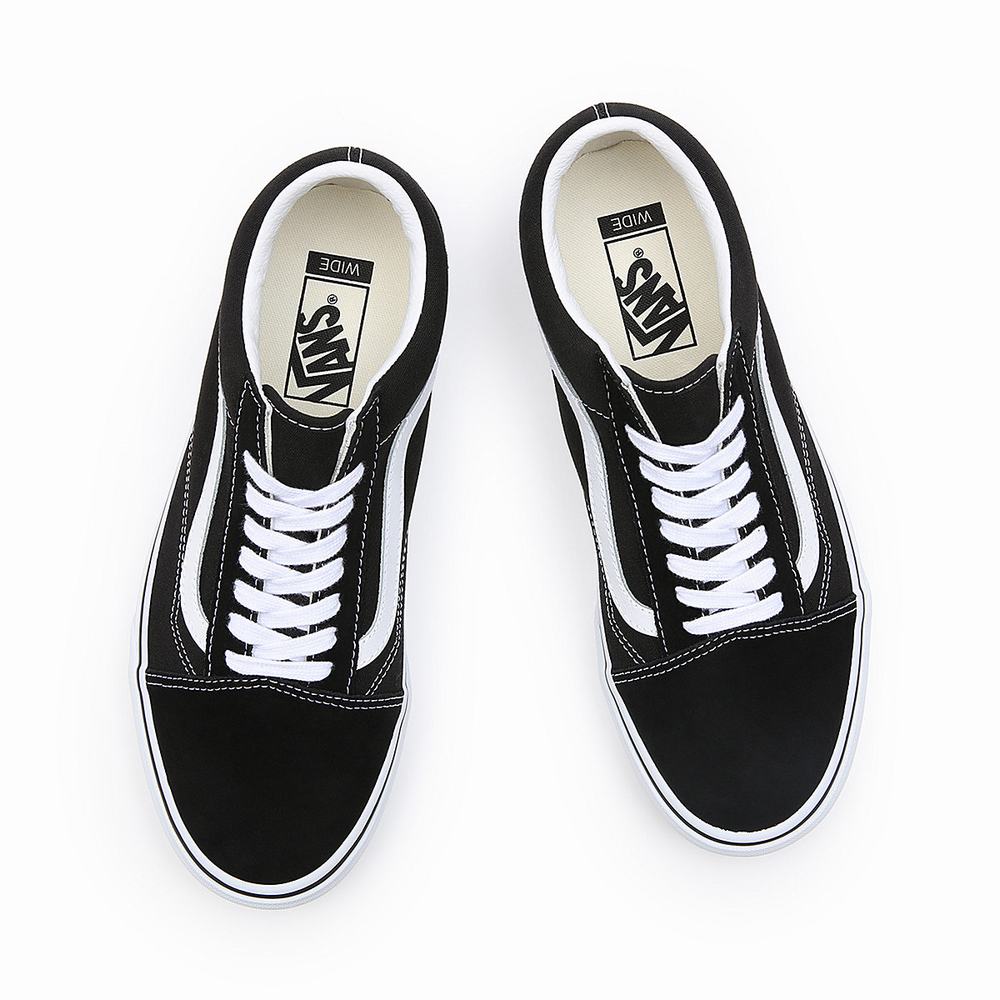 Tenis Vans Old Skool Wide Fit Hombre Negras | ZHU426397