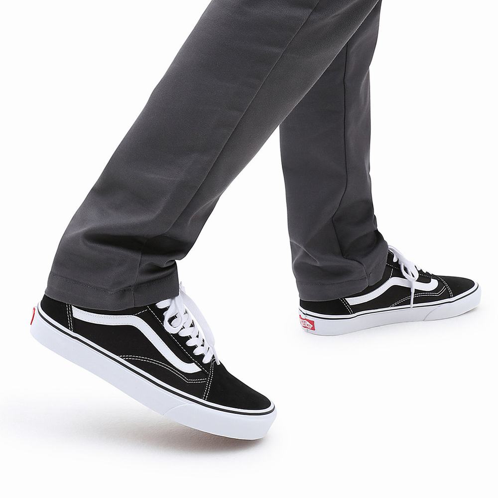 Tenis Vans Old Skool Wide Fit Hombre Negras | ZHU426397