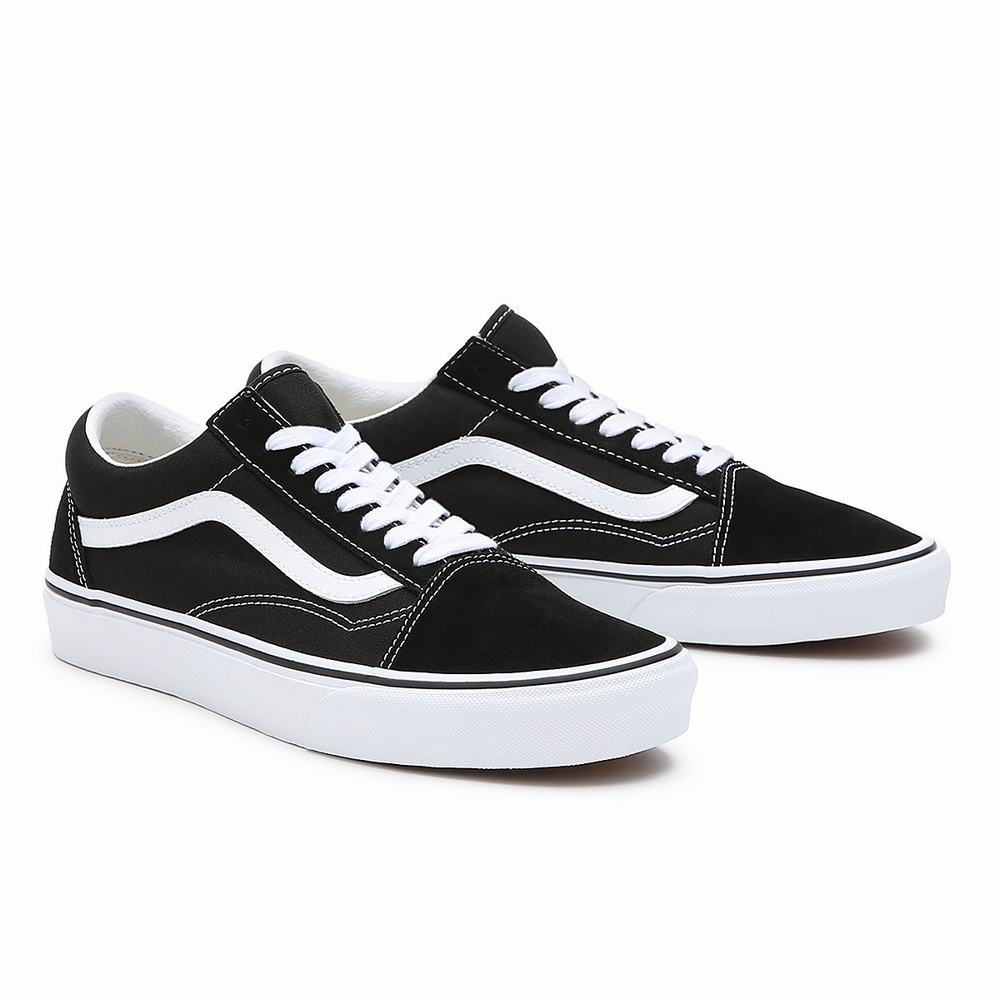 Tenis Vans Old Skool Wide Fit Hombre Negras | ZHU426397