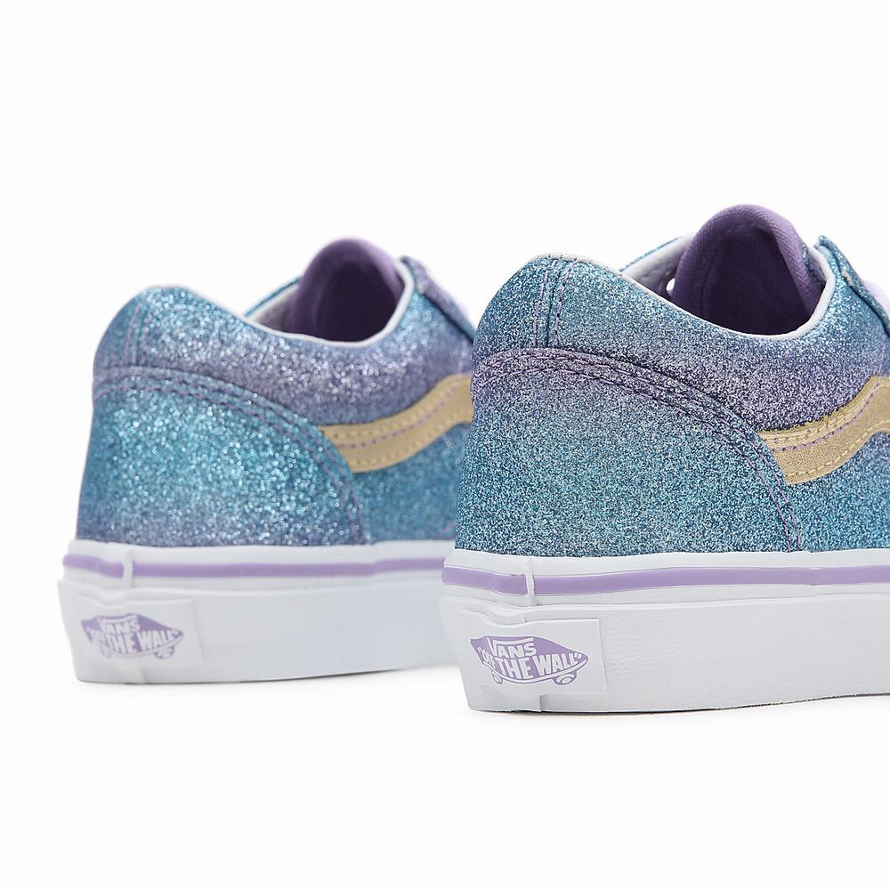 Tenis Vans Ombre Glitter Old Skool (4-8 years) Niños Moradas | JUZ563807