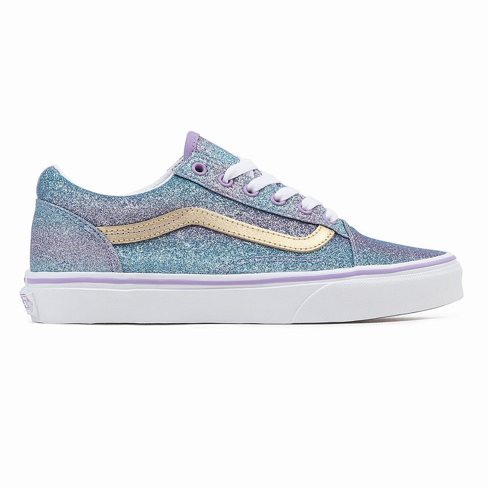 Tenis Vans Ombre Glitter Old Skool (8-14 years) Niños Moradas | JFV317950