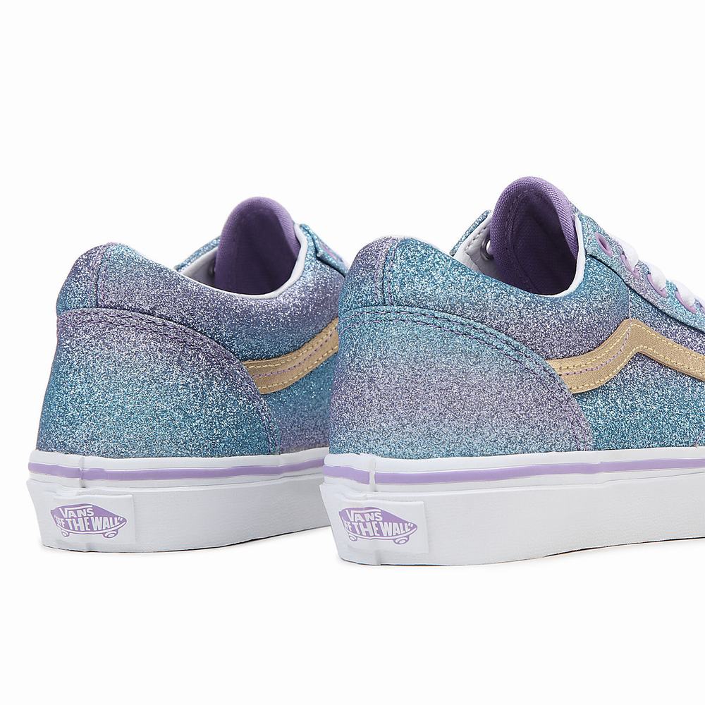 Tenis Vans Ombre Glitter Old Skool (8-14 years) Niños Moradas | JFV317950