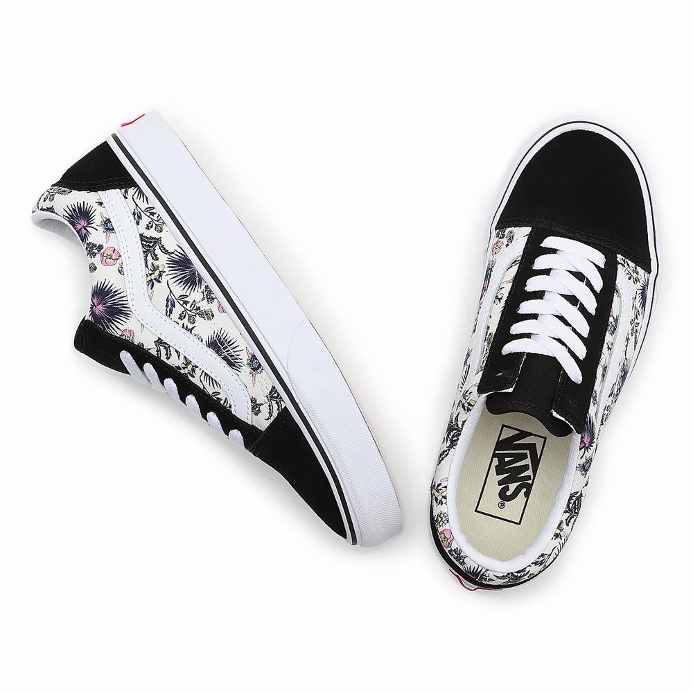 Tenis Vans Paradise Floral Old Skool Hombre Negras | TCE634019