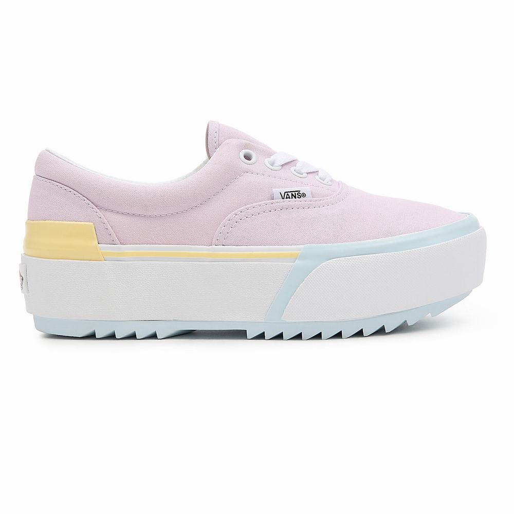 Tenis Vans Pastel Era Stacked Mujer Multicolor/Rosas | WDU597603