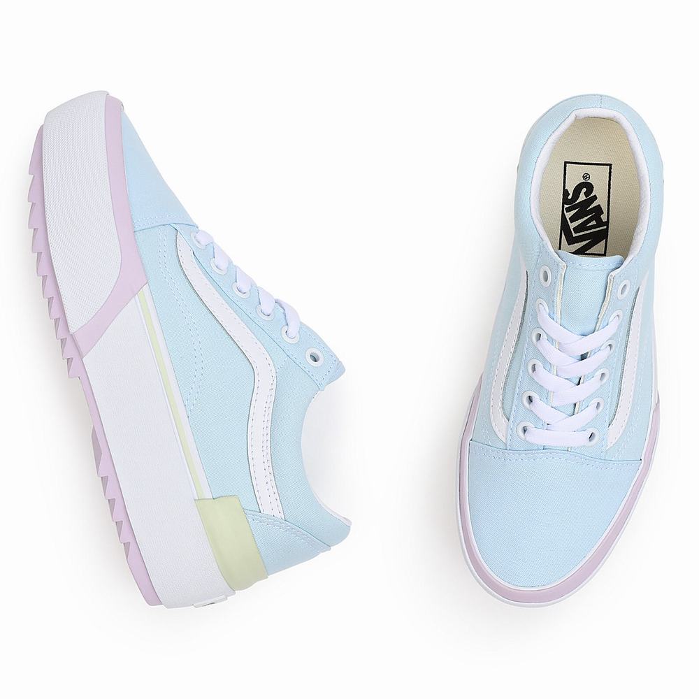 Tenis Vans Pastel Old Skool Stacked Mujer Multicolor/Rosas | BGC057283