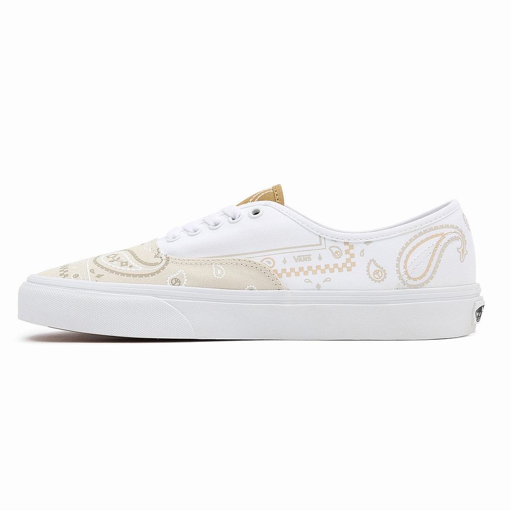 Tenis Vans Peace Paisley Authentic Hombre Beige | CKI614087