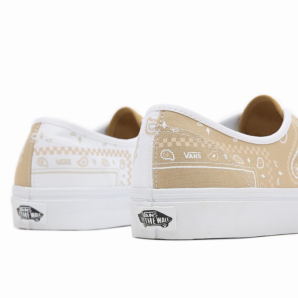 Tenis Vans Peace Paisley Authentic Hombre Beige | CKI614087